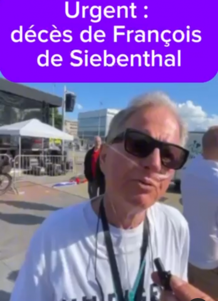 urgent: décès de François de Siebenthal